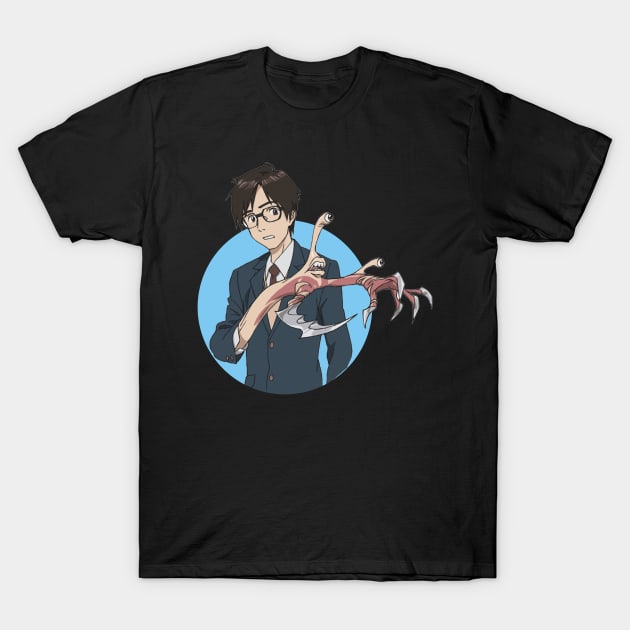 shinichi parasyte T-Shirt by Sparkledoom